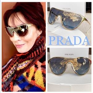 PRADA Shield MIRRORED sunglasses